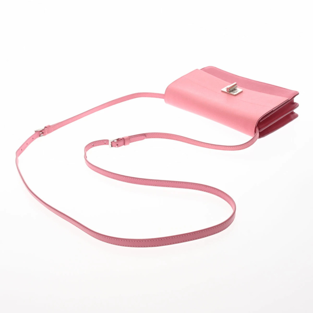 PRADA Shoulder Bag Bicolor Pink Saffiano Leather - Picture 3 of 9